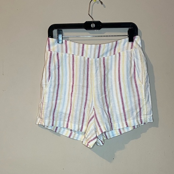 ⭐️GAP Linen Blend Striped Women's Shorts - Picture 2 of 7